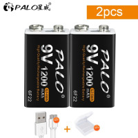 Аккумуляторная батарея PALO 6F22, 1200 мАч, 9 В, Micro USB