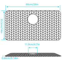 Силиконовый протектор для кухонной раковины, коврики для сушки посуды, термостойкие аксессуары для кухни