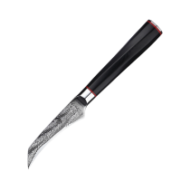 Нож для чистки овощей из дамасской стали, 73 слоя