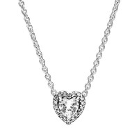 Женское винтажное ожерелье из серебра 100% пробы с подвеской «сердечки зимы навсегда»