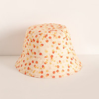 Панама детская хлопковая регулируемая с цветочным принтом, модная шапка от солнца, для путешествий, летняя
