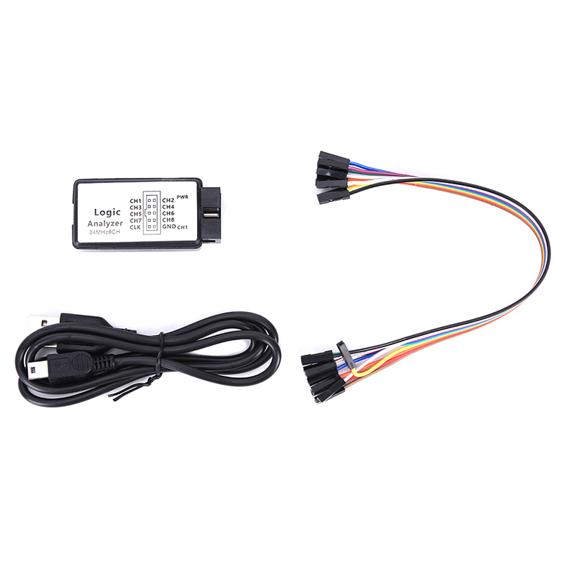 24M 8 CH Logic Analyzer 24M 8 Channel FPGA debugging tool With buffer USB 2.0 Interface