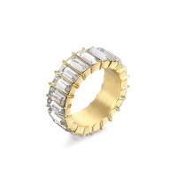 VG 6YM изящное Радужное кольцо разноцветное кольцо с кристаллами вечность квадратное кольцо багет женское свадебное ювелирное изделие оптом
