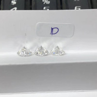 Оптовая продажа, размер 3 ~ 15 мм, Белый D-образный камень VVS1, круглый ограненный Свободный Муассанит, 0.1ct ~ 6ct, свободный камень с сертификатом
