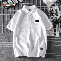 潮牌上衣男士短袖T恤潮流半袖翻領POLO衫夏季港風百搭休閒T恤男生