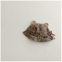 Новая шляпа рыбака для мальчиков и девочек с маленьким медведем