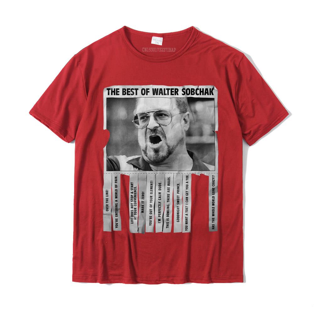 Summer O Neck Top T-shirts Summer/Fall Tops T Shirt Short Sleeve Brand New 100% Cotton Printed T-shirts Design Men's The Big Lebowski Best Quotes Of Walter Sobchak Poster Tank Top__29411 red