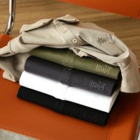 設計師款！珠地空氣棉！OZ廓形！夏季男士寬鬆休閒翻領短袖POLO衫