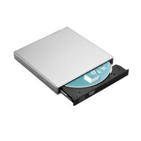 Тонкий внешний оптический привод USB 2,0, DVD-плеер, портативный, записывающий, Комбинированный привод, устройство для чтения, для ноутбука, настольного компьютера, ноутбука