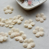 Винтажная пришивная Кружевная аппликация в виде бежевого и розового цветов, 20 шт./лот, 3 см, бесплатная доставка