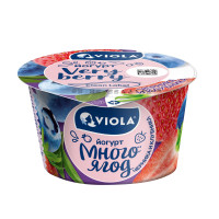 Йогурт Viola Very Berry с черникой и клубникой, 2,6%, 180 г