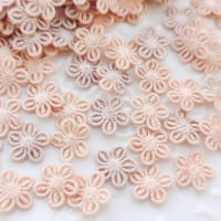 50 шт., Кружевная аппликация для одежды, 15 мм