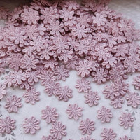 100 шт., кружевные нашивки с вышивкой, 14 мм