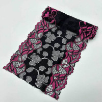 Новая эластичная кружевная лента шириной 18 см, Кружевная декоративная ткань «сделай сам», кружево для вышивания, декоративные аксессуары для шитья, Африканское кружево