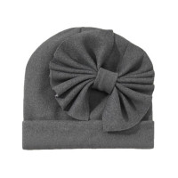 Шапка для младенцев, однотонная Теплая Шапка-бини из искусственного кашемира, Мягкая Милая дышащая шапка для новорожденных девочек и мальчиков, чалма с бантиком, шапки для 0-8 месяцев