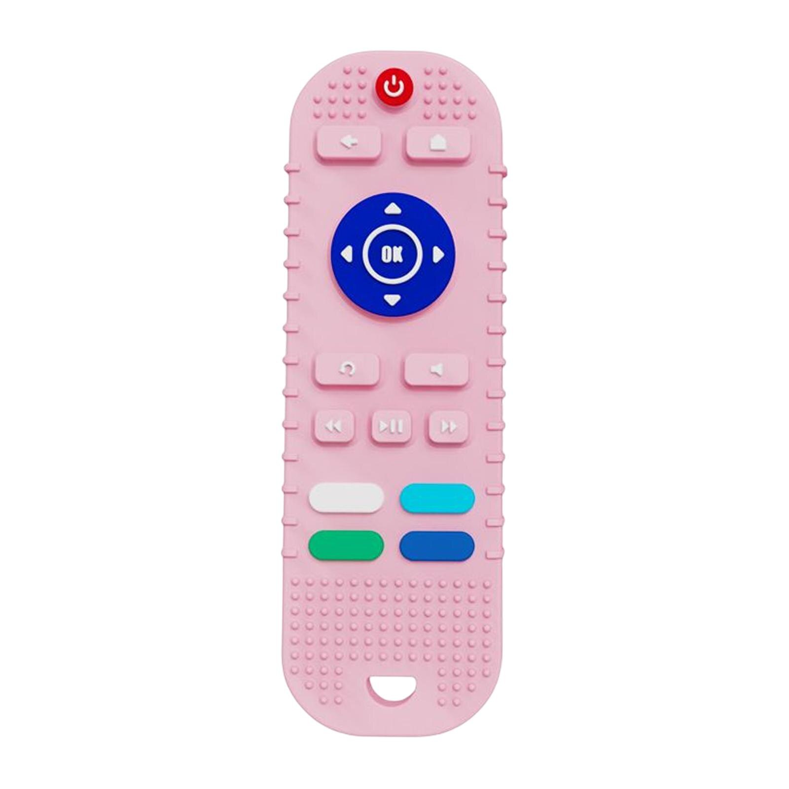 Silicone Teething Toys Educational Chew Toys TV Remote Control Shape for Girls Baby