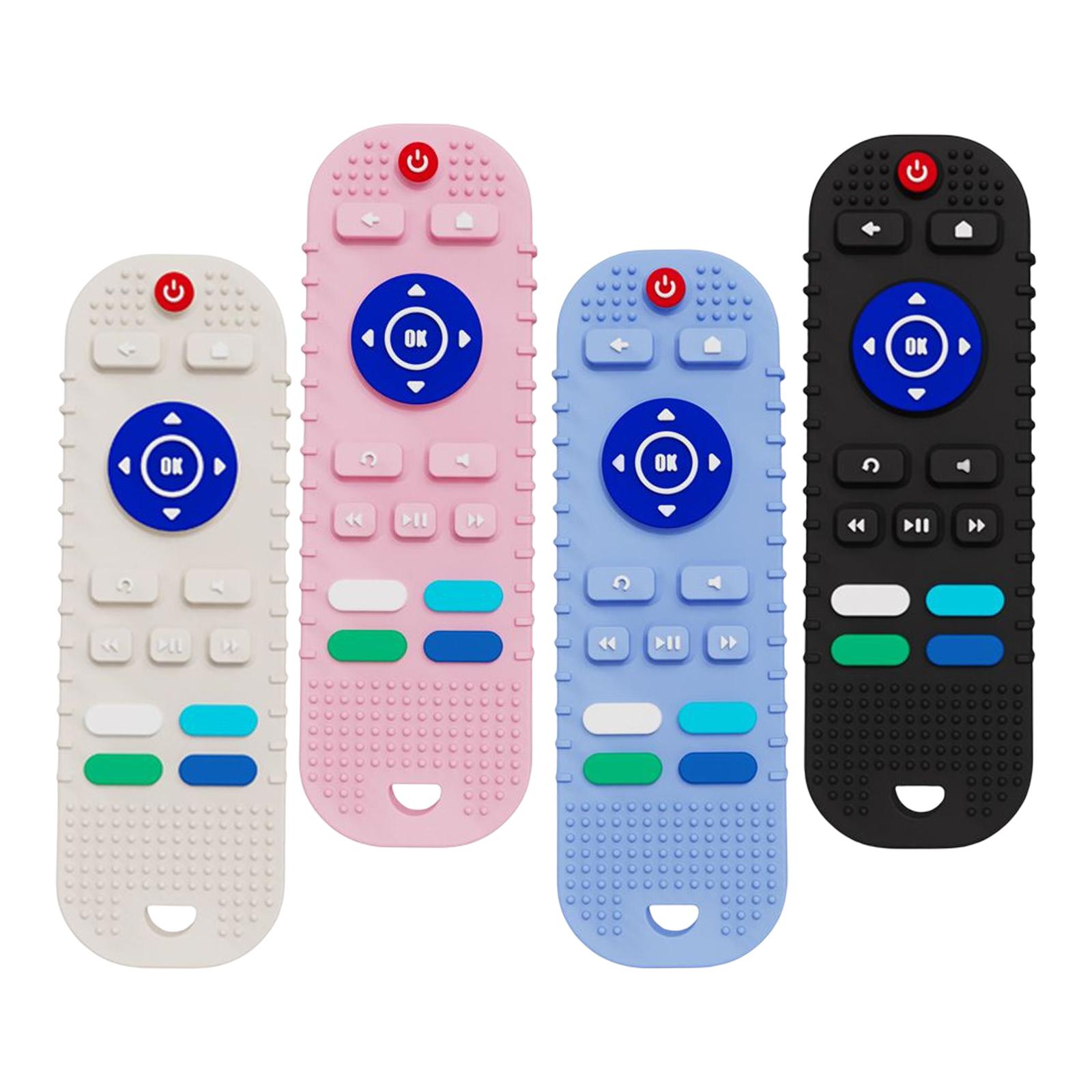 Silicone Teething Toys Educational Chew Toys TV Remote Control Shape for Girls Baby