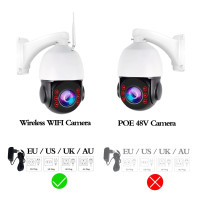 IP-камера UHD 4K 8 Мп купольная с поддержкой Wi-Fi и PTZ