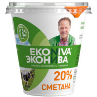 Сметана ЭкоНива 20%, 300 г