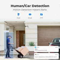 Беспроводная ip-камера Reolink, 4 МП, 2,4 ГГц/5 ГГц, Onvif, инфракрасная камера ночного видения, водонепроницаемая, AI, наружная, Wi-Fi камера, RLC-410W камера