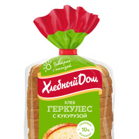 Хлеб Хлебный дом Геркулес с кукурузой, 255 г