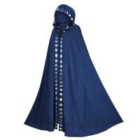 Накидка с капюшоном для Хэллоуина, косплей-костюм для мужчин, Средневековый Ренессанс, 5 цветов, мужская и женская сценическая накидка, пальто, ветровка