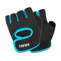 Перчатки с открытыми пальцами для бодибилдинга нескользящие перчатки для занятий йогой амортизирующие регулируемые прочные спортивные аксессуары