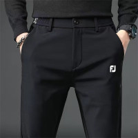 Брюки для гольфа мужские, эластичные тренировочные штаны для гольфа, утепленные брюки-карго, длинная повседневная одежда, зимняя мужская одежда для гольфа