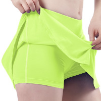 Женские летние шорты LuLu для спортзала с высокой талией, нейлоновая юбка для йоги, быстросохнущие шорты для бега, фитнеса, теннисная спортивная одежда