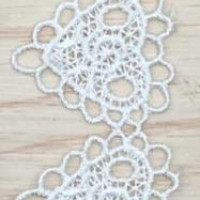 Высококачественное черно-белое кружевное украшение лентами, нижнее белье, кружевная отделка, Вышитое для шитья, кружевная ткань