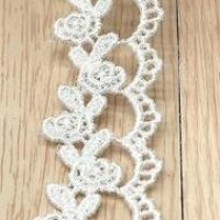 Кружево с цепочкой из бисера, 1 год/партия, ширина: 2,5 см, Водорастворимая кружевная отделка для одежды, кружевные аксессуары для шитья
