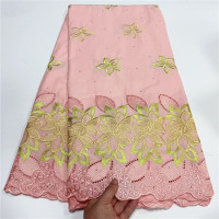 5 ярдов, швейцарская кружевная ткань Lafaya, новейшая Тяжелая вышивка бисером, африканская хлопчатобумажная ткань, швейцарская вуаль, кружево, популярный Дубайский стиль 4L126