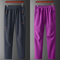 冬季加絨衝鋒褲男女防風防水保暖透氣戶外徒步登山褲直筒軟殼褲子