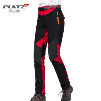 韓版女衝鋒褲加絨加厚防風軟殼褲防水戶外滑雪褲運動透氣登山褲潮