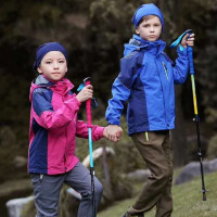 新款兒童衝鋒衣 兩件套戶外防水防風透氣男女童滑雪服登山服加厚