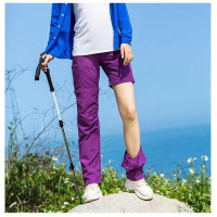 新款女士拆卸兩截防潑水透氣速乾褲戶外徒步登山抗UV運動長褲