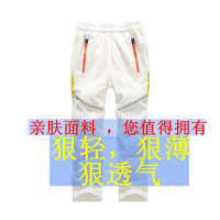 兒童戶外速乾褲男童女童運動褲透氣輕薄快乾休閒防蚊褲夏梭織長褲