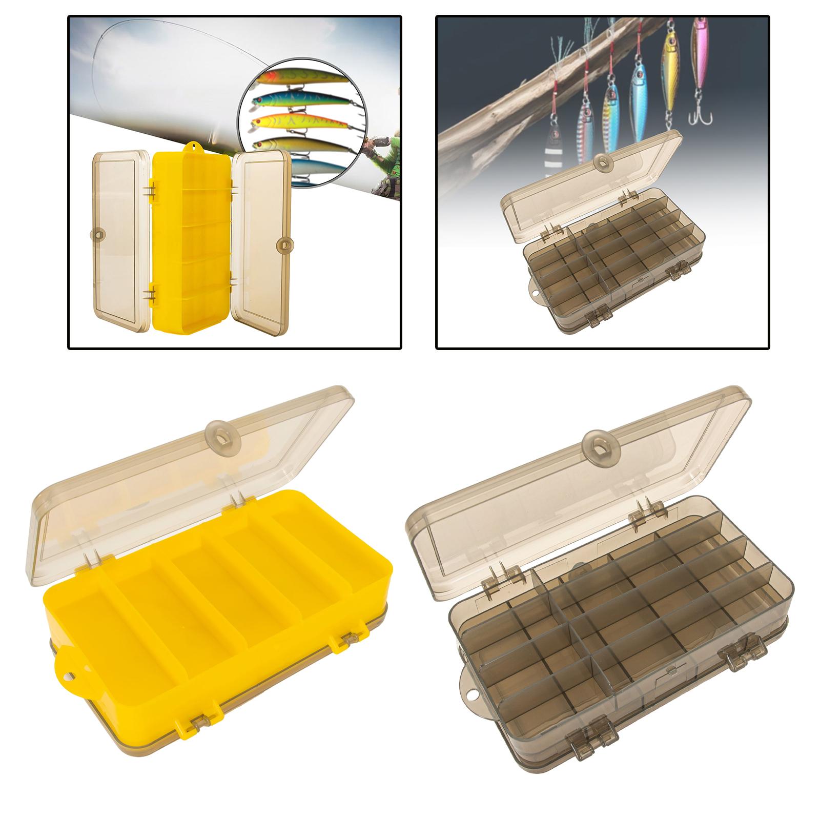 Fishing Tackle Box Double Sided Box Multi Functional Large Transparent Container for Tool Accessories Lure Fishing