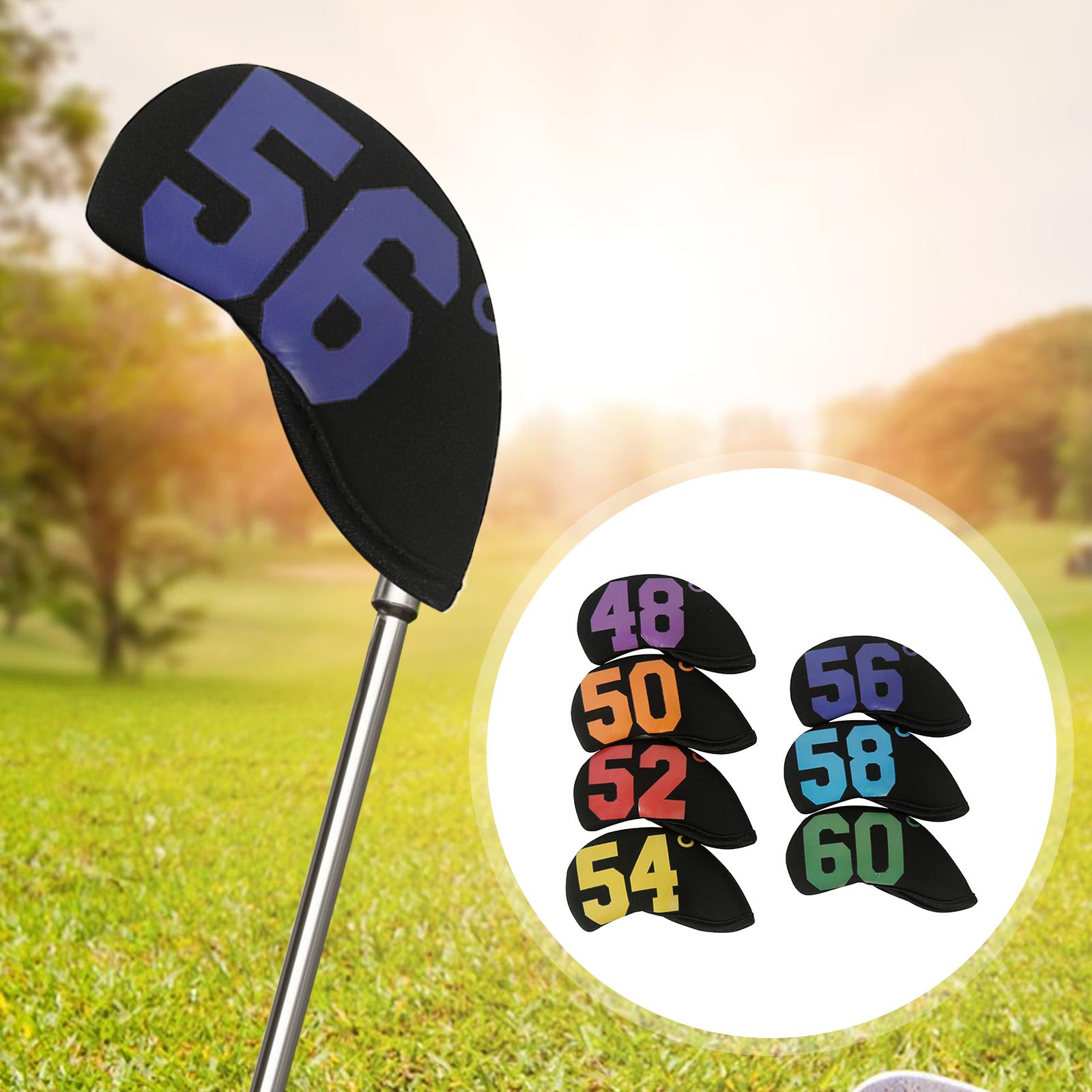 7Pcs Golf Iron Headcover Set Golf Club Head Covers Protector Guard