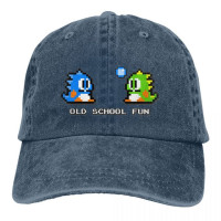 Забавные Пузырьковые аксессуары для старой школы, мужские и женские бейсболки, потертые джинсовые шапки, винтажная Кепка