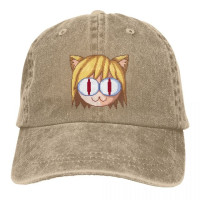 Винтажная бейсболка Neco Arc 8 бит, унисекс, стильная Потертая джинсовая потертая головная уборка, уличная Беговая неструктурированная шляпа для игры в гольф