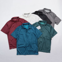 透氣蜂窩面料！夏季速乾翻領POLO汗衫運動短袖T恤外貿寬鬆休閒男