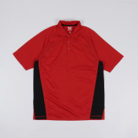 九塊九！ 夏季透氣排汗POLO衫翻領鈕釦拼接短袖寬鬆加大碼T恤網眼