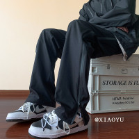 夏季薄款衝鋒褲女登山戶外運動褲春秋寬鬆直筒初中高中學生工裝褲