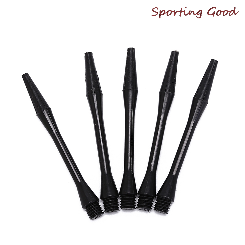 100PCS New Nylon Dart Shafts Screw Thread Plastic Darts Accessories 6mm Black