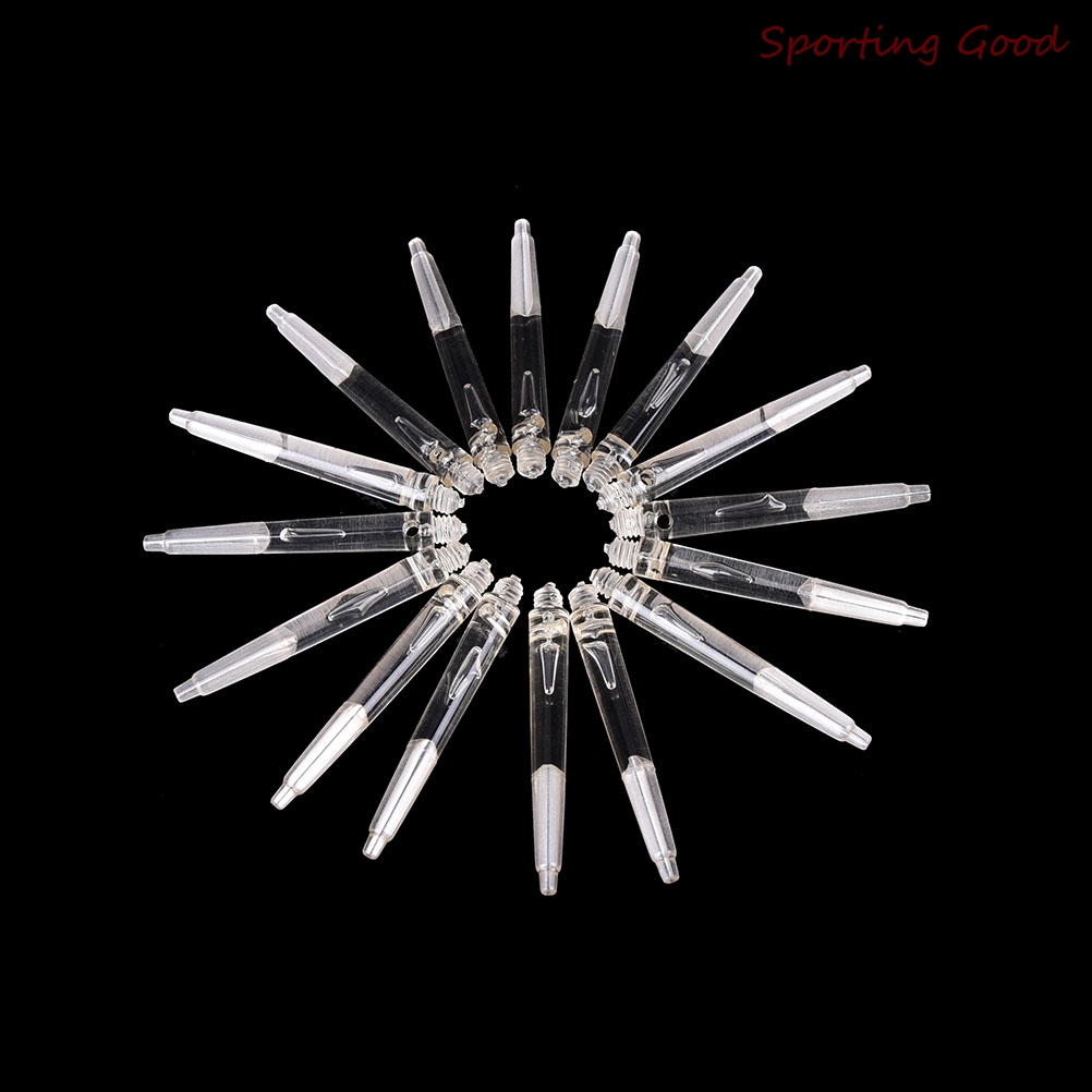 30 Pcs Dart Shafts Transparent Crystal Color Nylon Materials  Dart Accessory