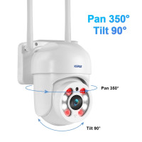 IP камера KERUI, 3 / 5 MP, WI-FI, фокусное расстояние 3.6 мм, белый