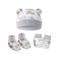 Облегающие шапочки для новорожденных, без царапин, варежки, Детская модель, высокое качество