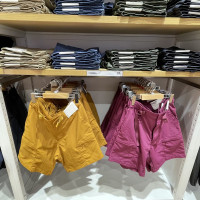 試衣間男裝女裝夏季尼龍休閒短褲戶外露營五分褲防潑水五分褲455505