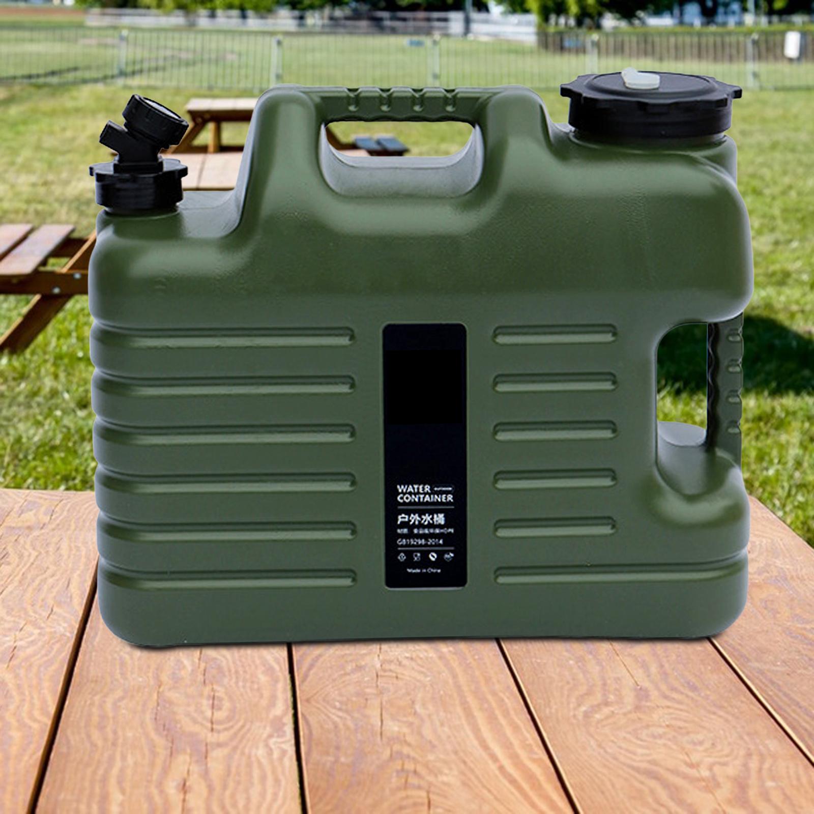 Camping Water Storage Jug with Spigot Water Tank Container Large Capacity for Picnic Hiking Outside Activities BBQ